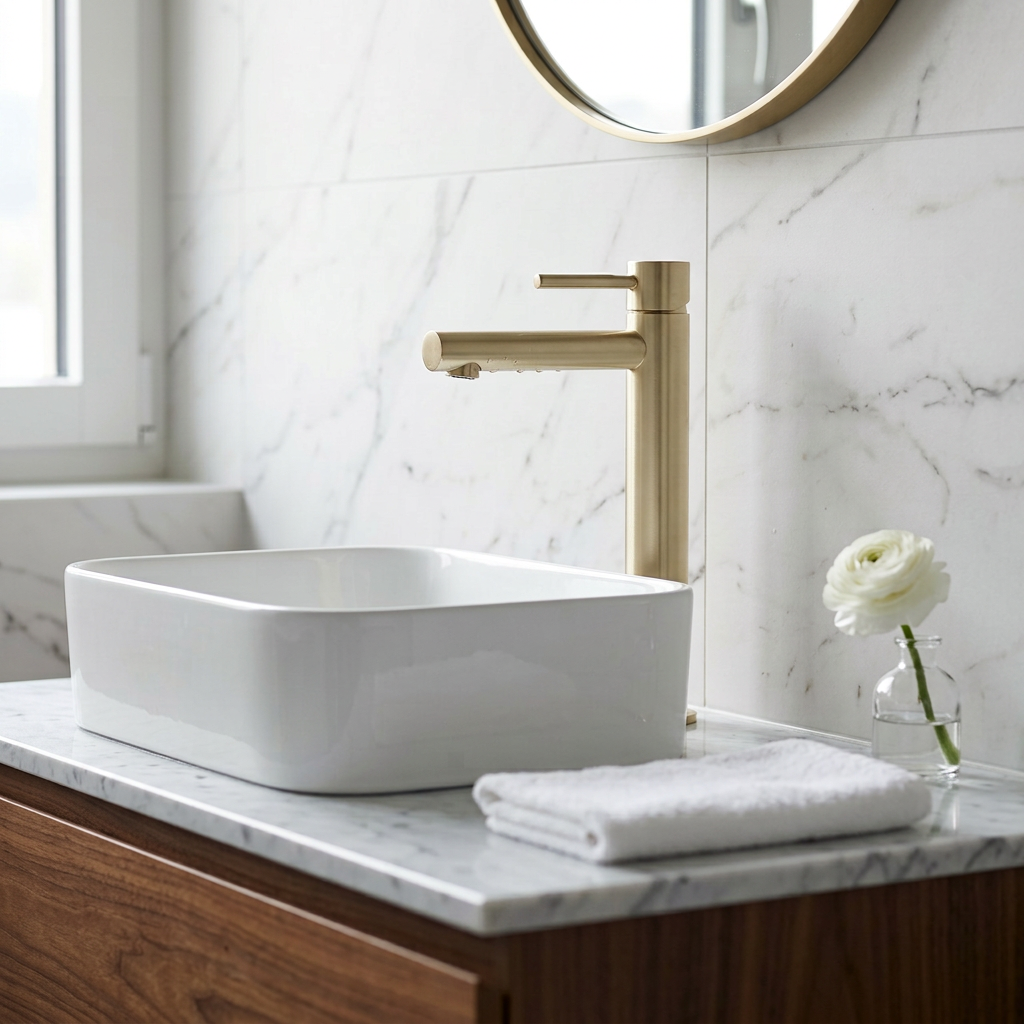 Sleeka Tall Basin Mixer Tap