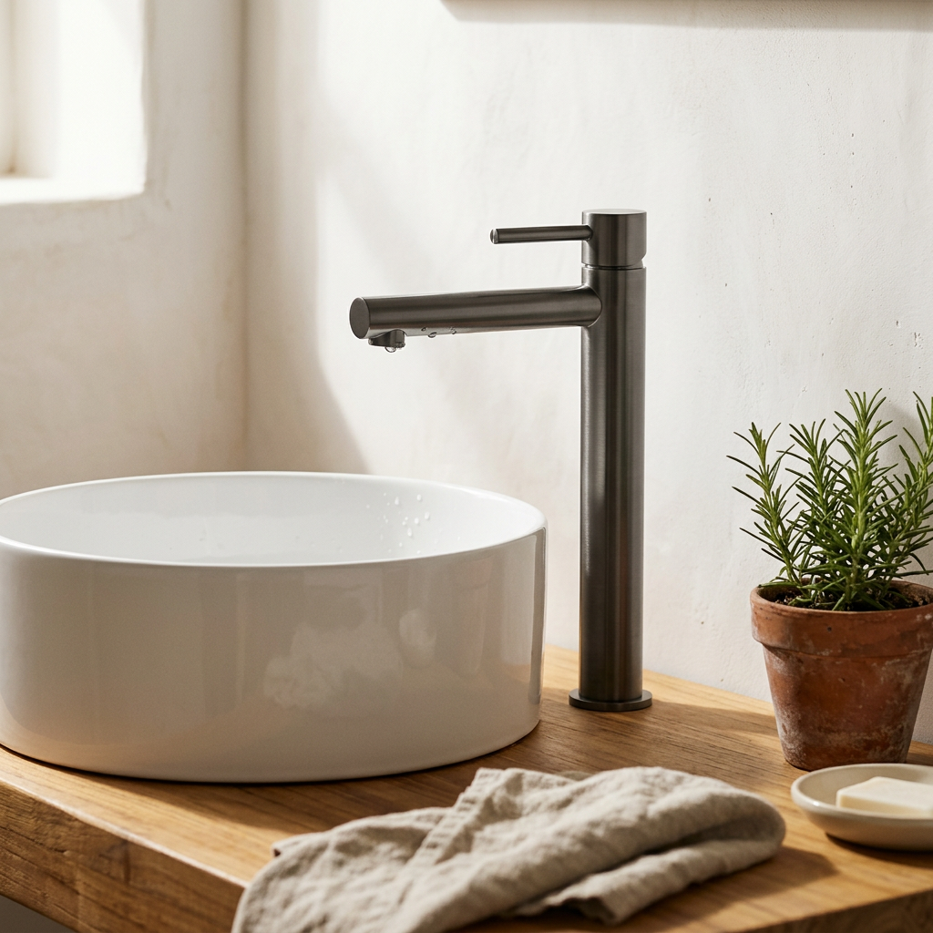 Sleeka Tall Basin Mixer Tap