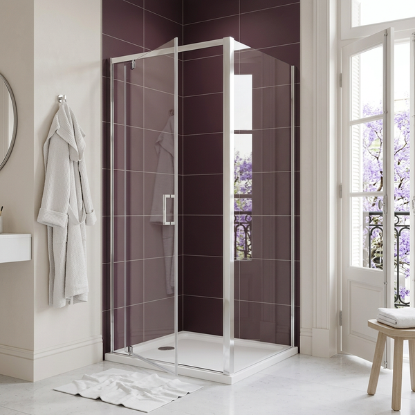 Modena 6 Chrome Pivot Shower Door