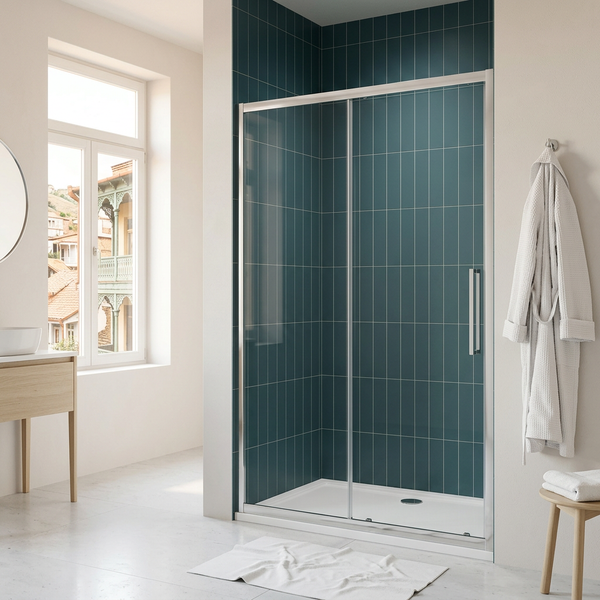 Modena 8 Chrome Sliding Shower Door