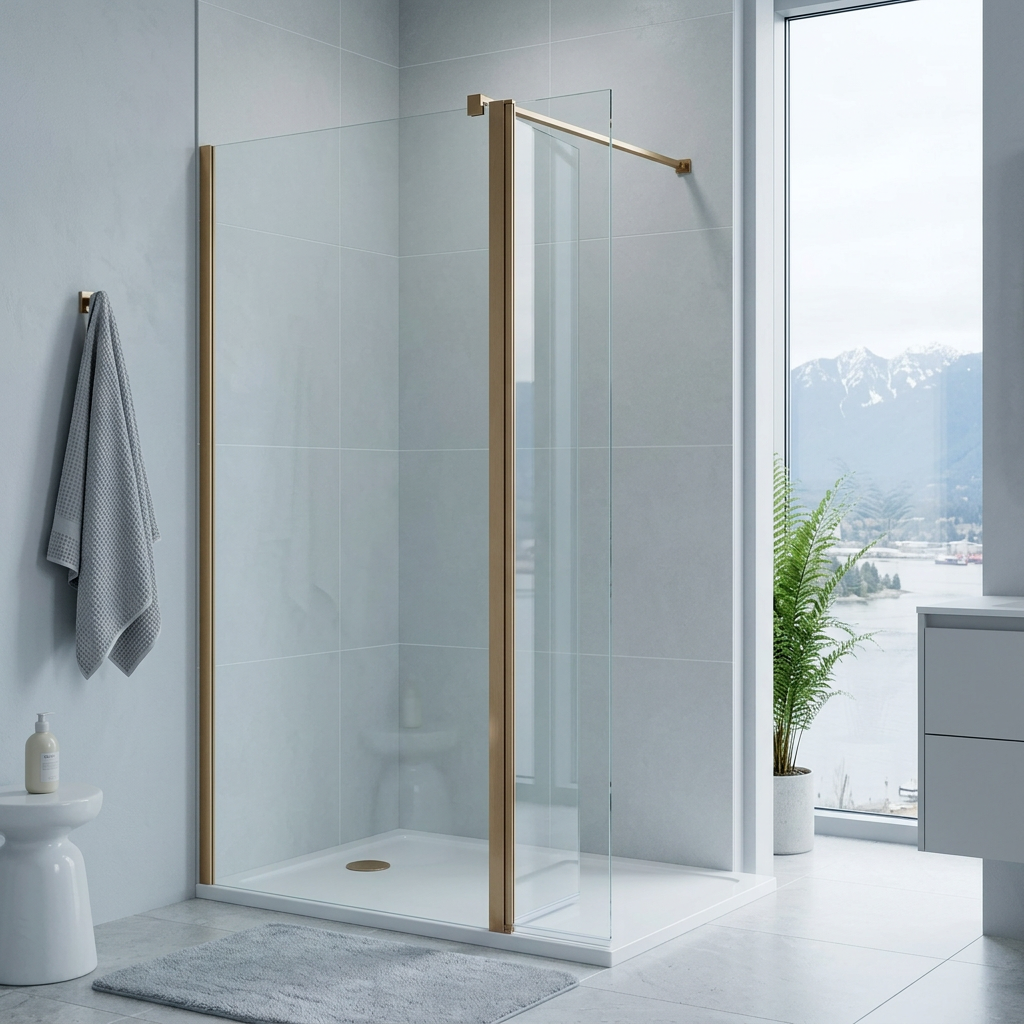 Modena 8 Frameless Walk-In Shower Screen