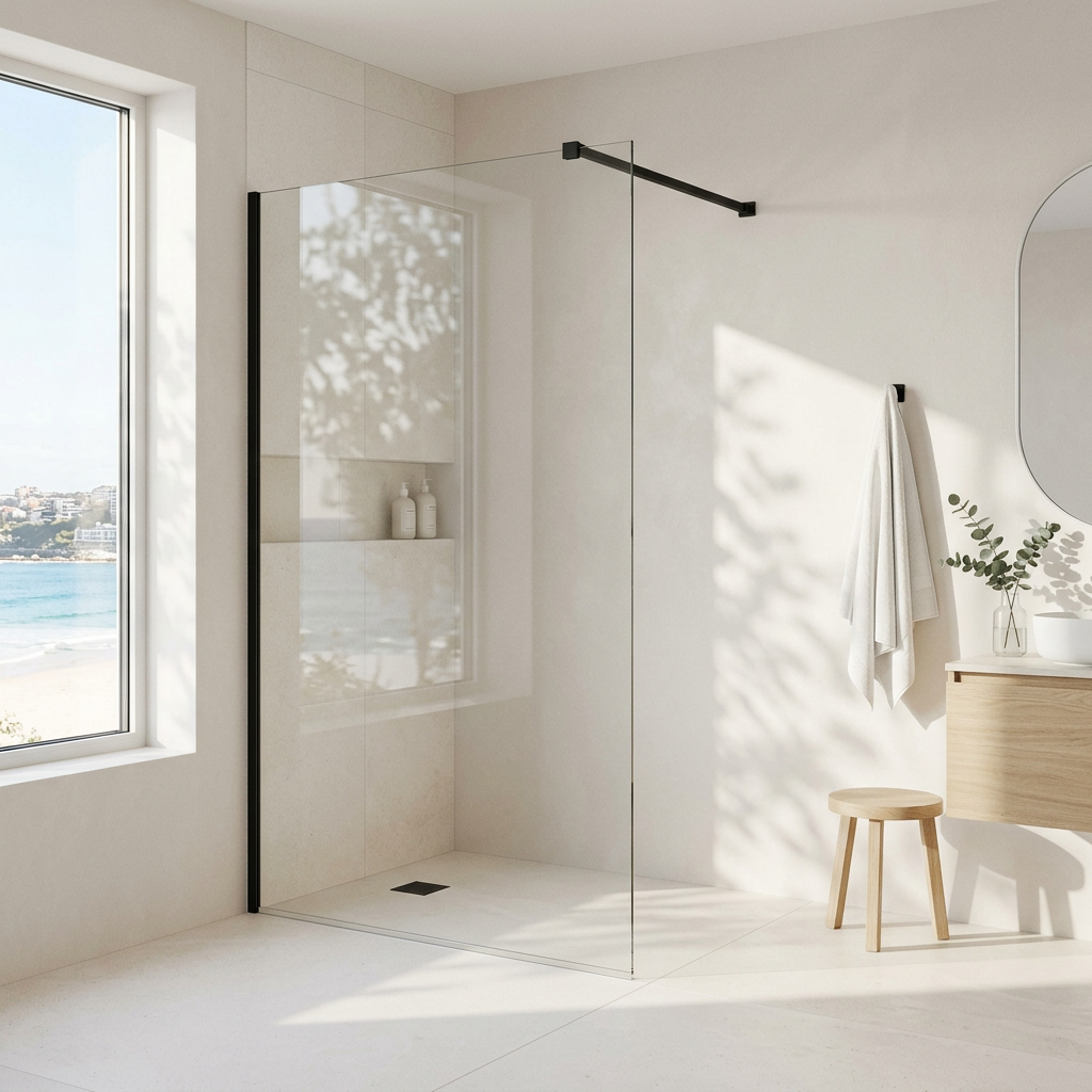 Modena 8 Frameless Walk-In Shower Screen