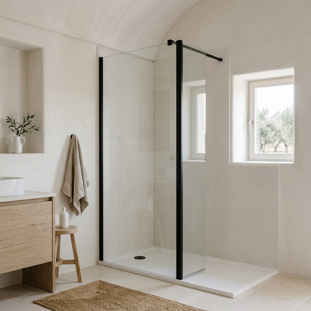 Modena 8 Frameless Walk-In Shower Screen