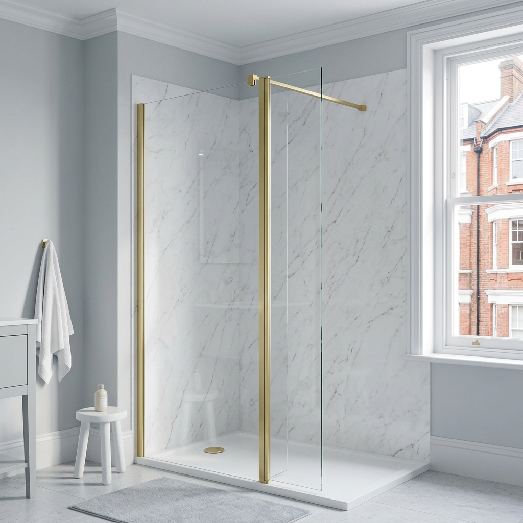 Modena 8 Frameless Walk-In Shower Screen