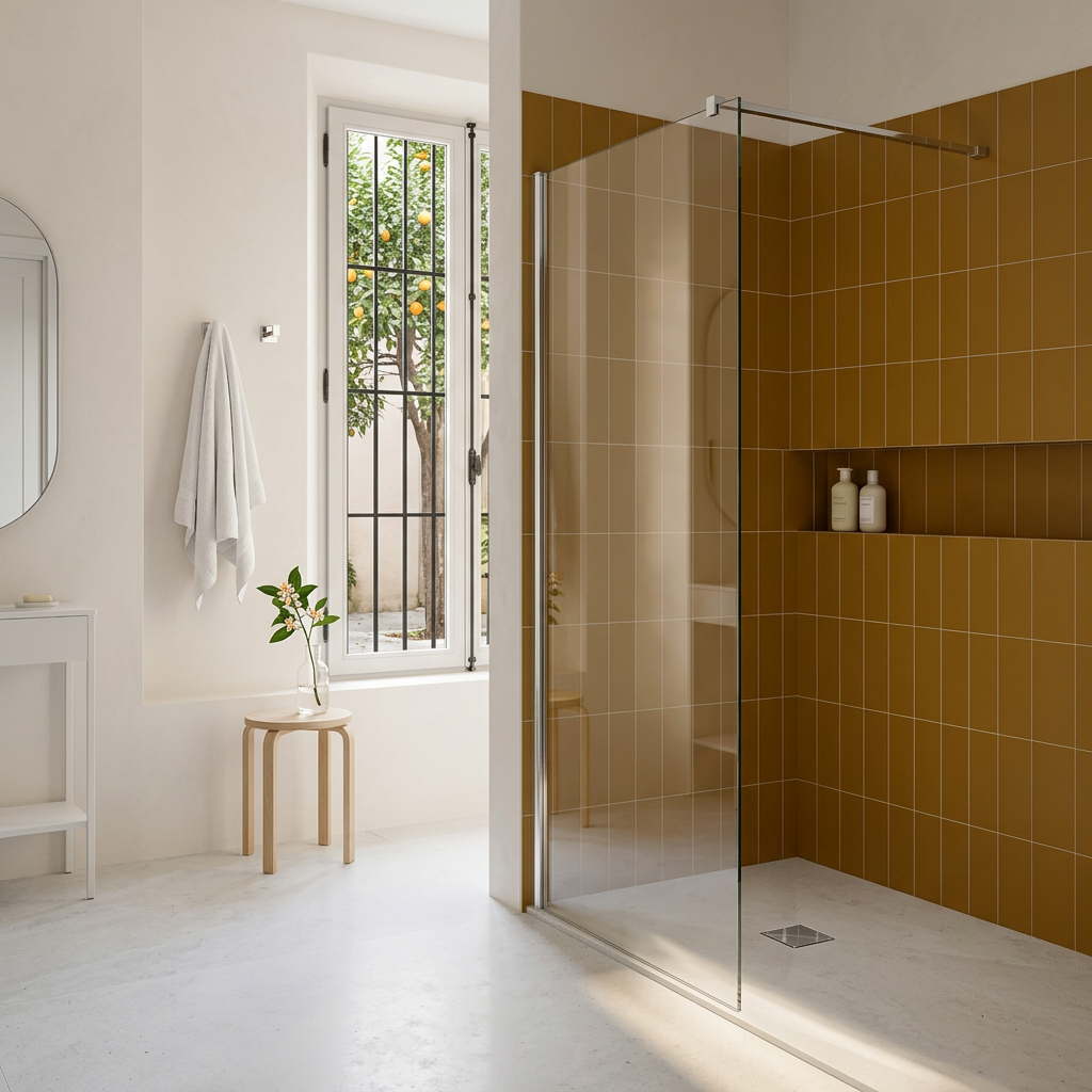 Modena 8 Frameless Walk-In Shower Screen