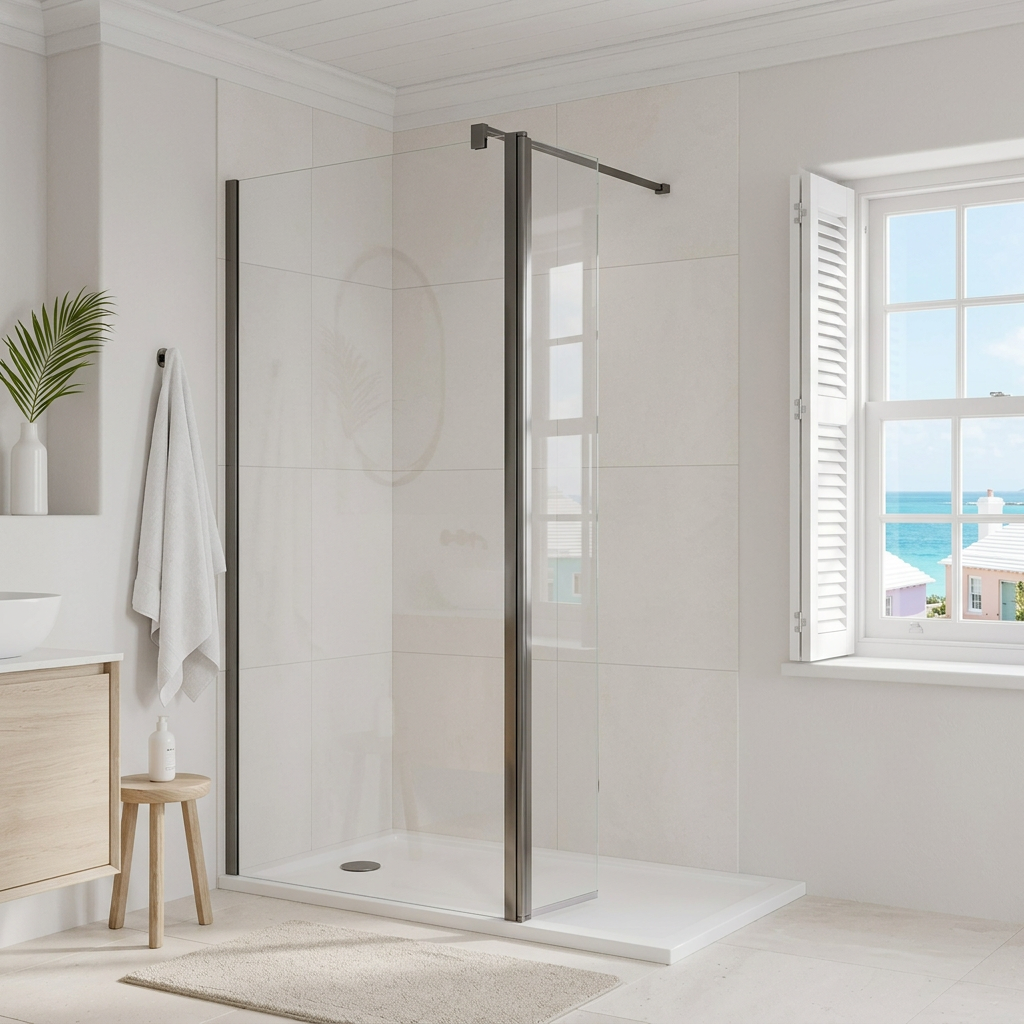 Modena 8 Frameless Walk-In Shower Screen