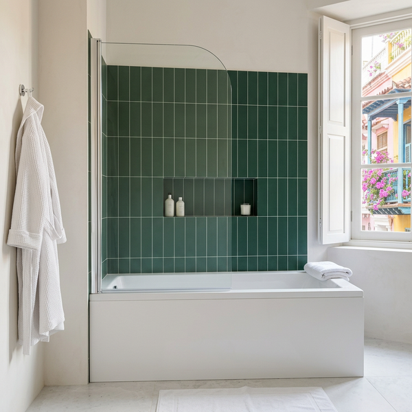 Modena 6 Radius Bath Screen