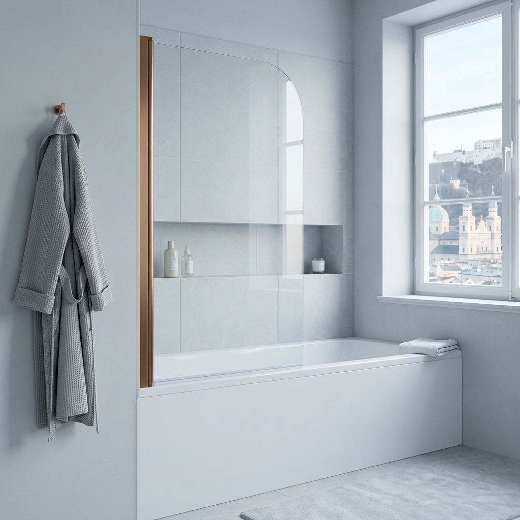 Modena 6 Radius Bath Screen