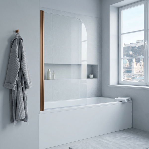 Modena 6 Radius Bath Screen