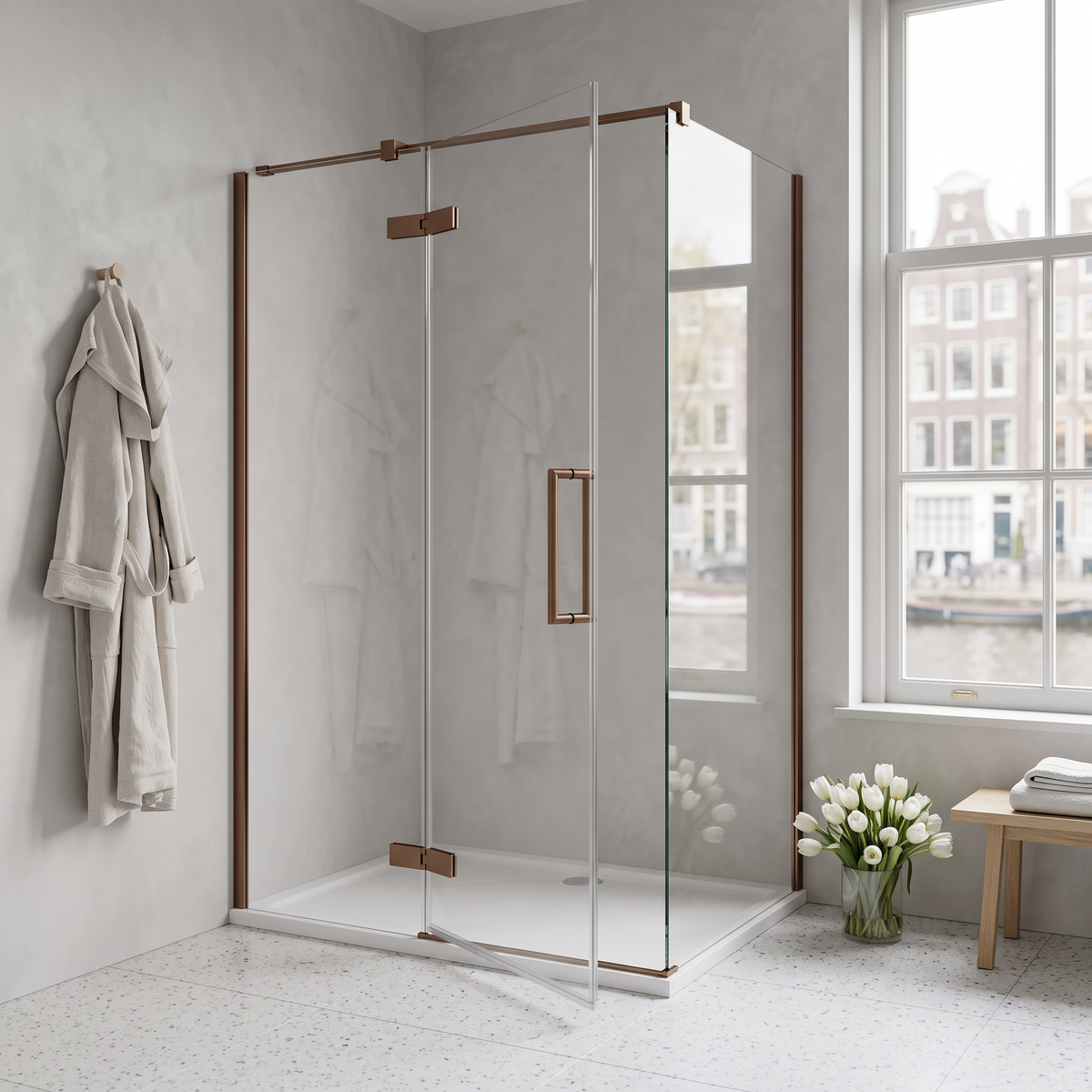 Vellora Hinged Shower Door