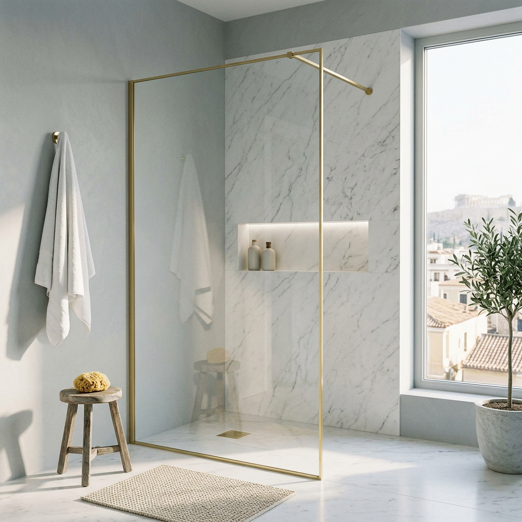 Modena 8 Slim Frame Walk-In Shower Screen