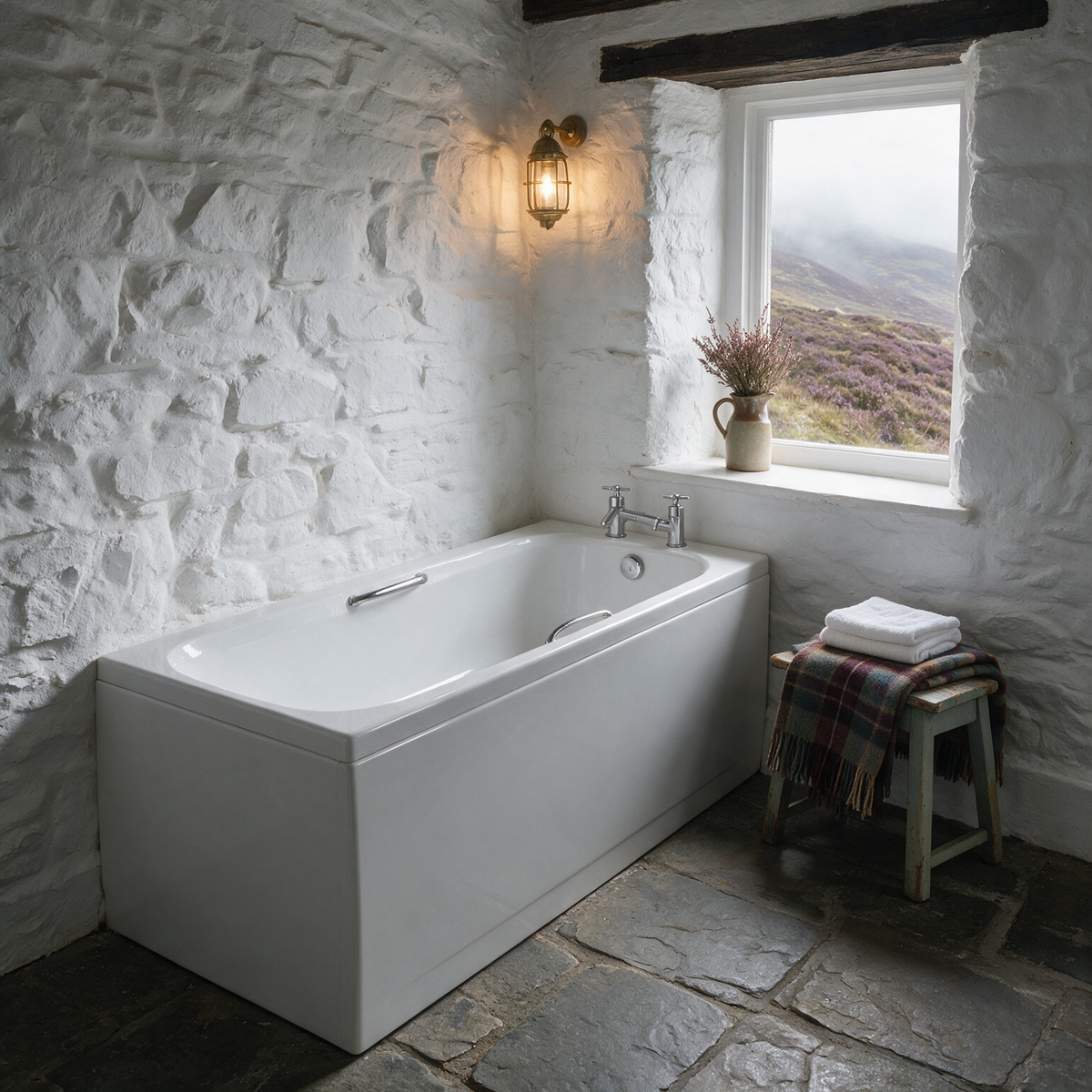 Carron Swallow Twin Grip Single Ended Bath