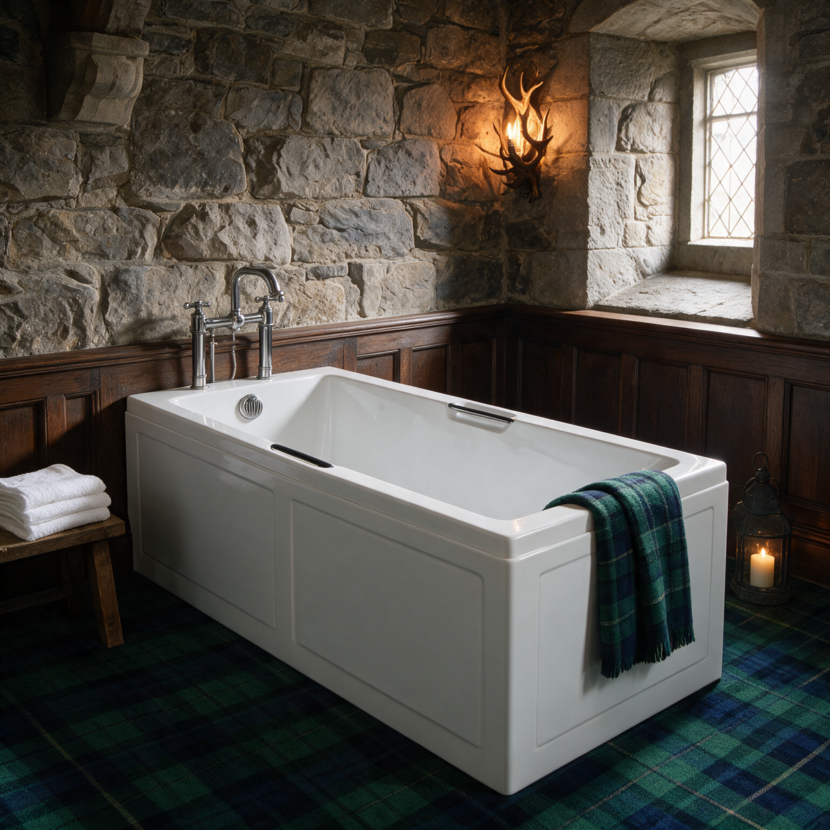 Carron Eco Integra Twin Grip Single Ended Bath