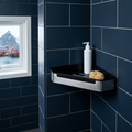 Shower Corner Basket with Screen Wiper