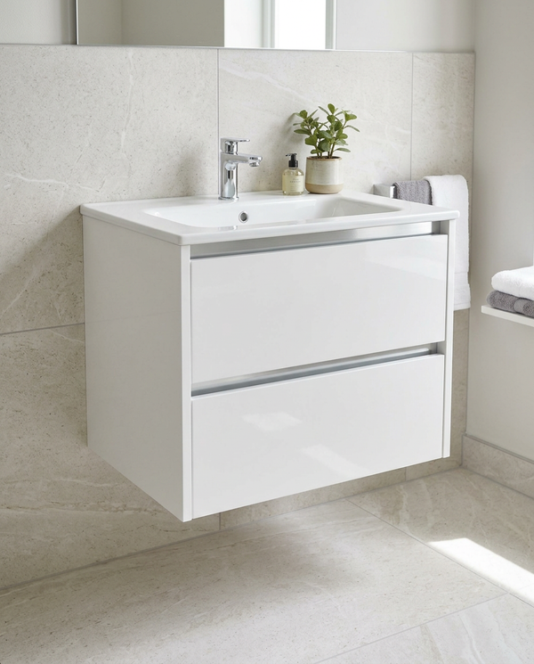 Mayfair 600mm Wall Hung Vanity Unit & Basin
