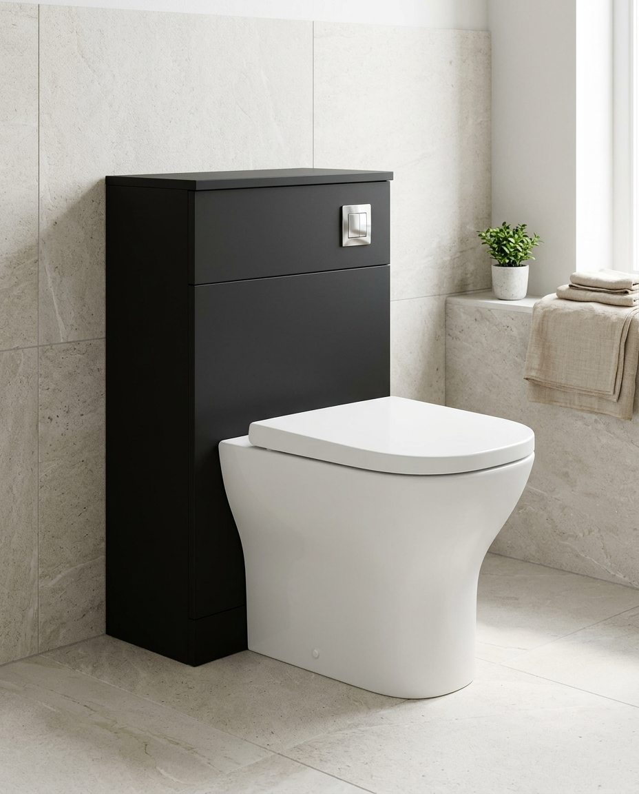 Montara 500mm Back to Wall WC Unit in a bright modern bathroom