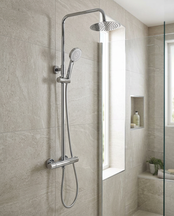Neptuna Round Thermostatic Drench Shower