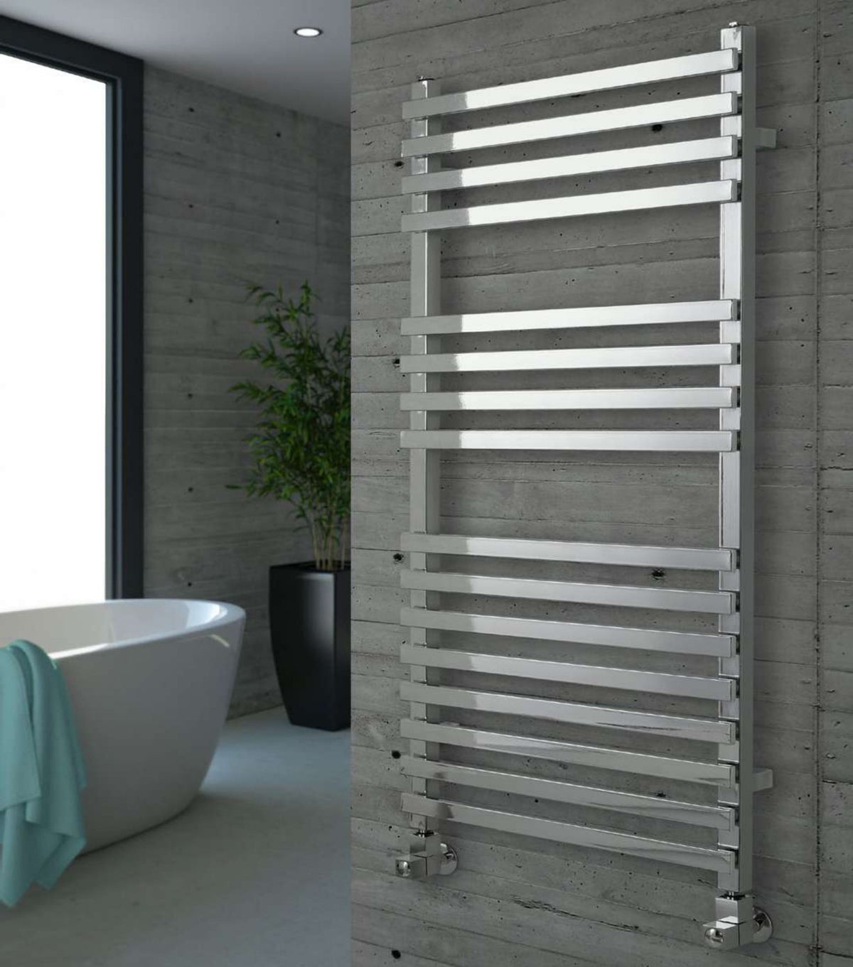 Nova Chrome Designer Towel Rail