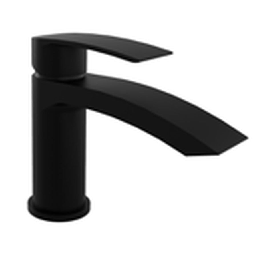Noxa Curve Matt Black Mini Mono Basin Mixer