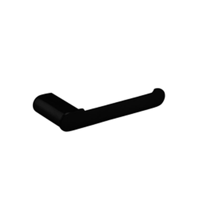 Noxa Round Matt Black Bathroom Accessories, Toilet roll holder