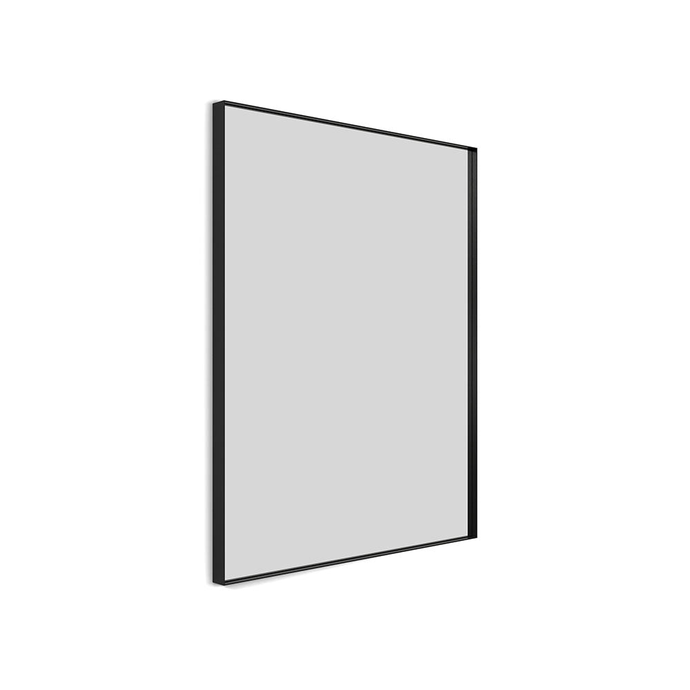 Newington Rectangular Mirror 100 Black - 100x80cm