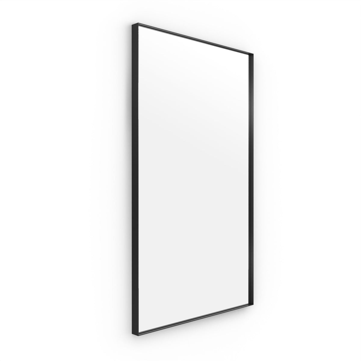 Newington Rectangular Mirror 120 Black - 120x70cm