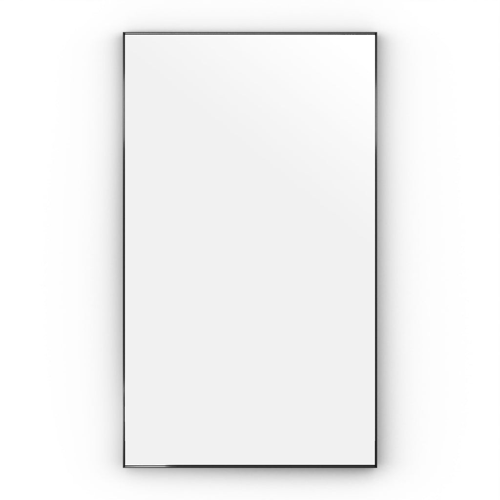 Newington Rectangular Mirror 120 Black - 120x70cm