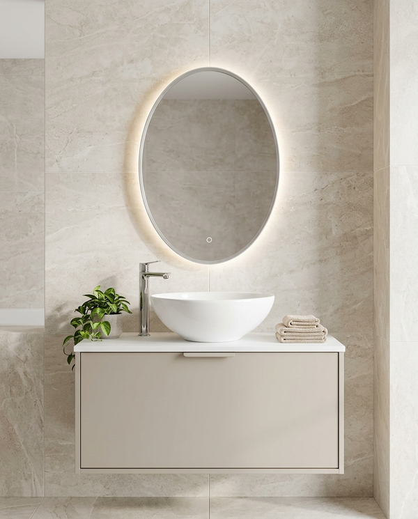 Orbita Framed Oval LED Mirror