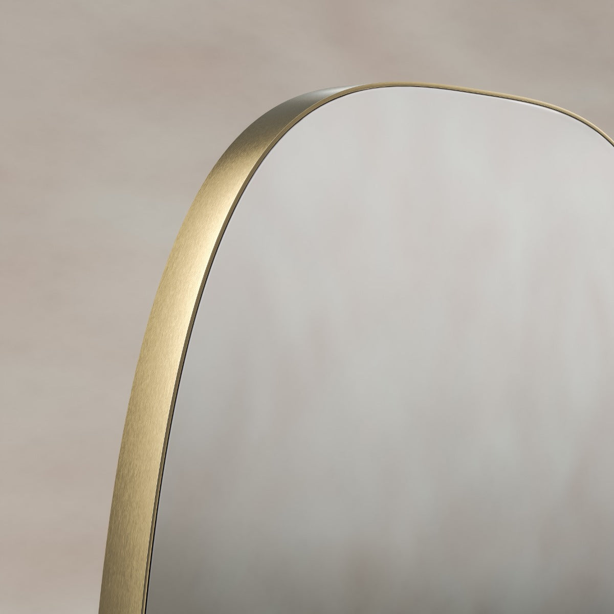 Oslo Barrel Mirror 45x80cm - Brushed Brass