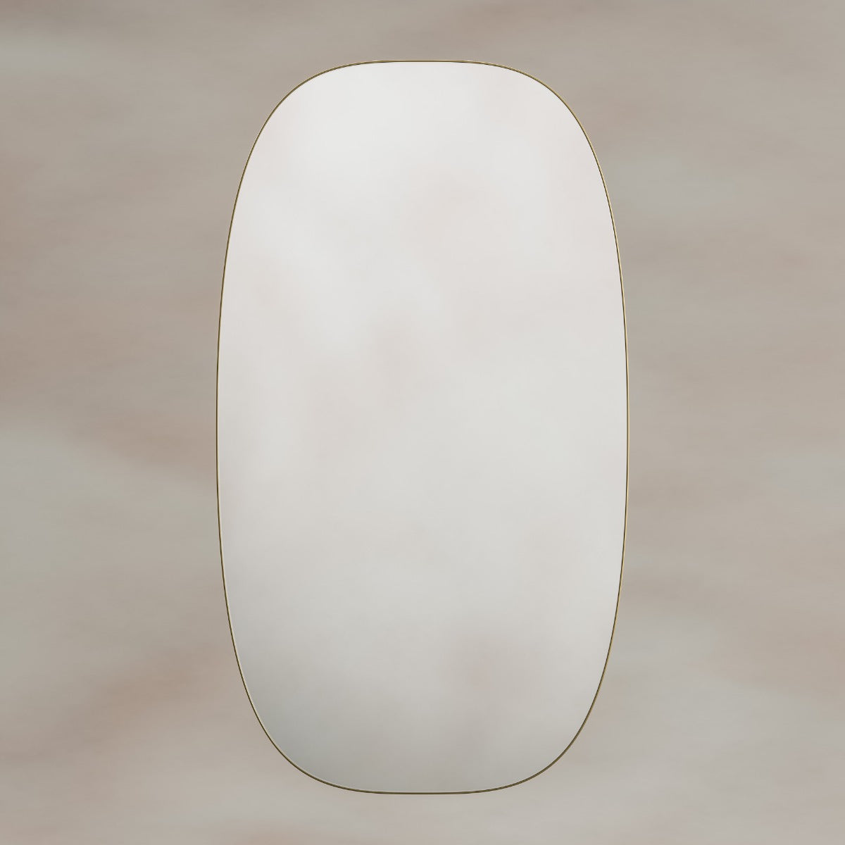 Oslo Barrel Mirror 45x80cm - Brushed Brass
