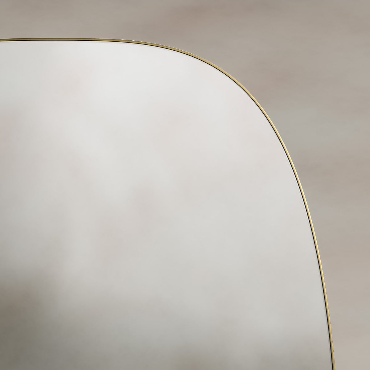 Oslo Barrel Mirror 45x80cm - Brushed Brass