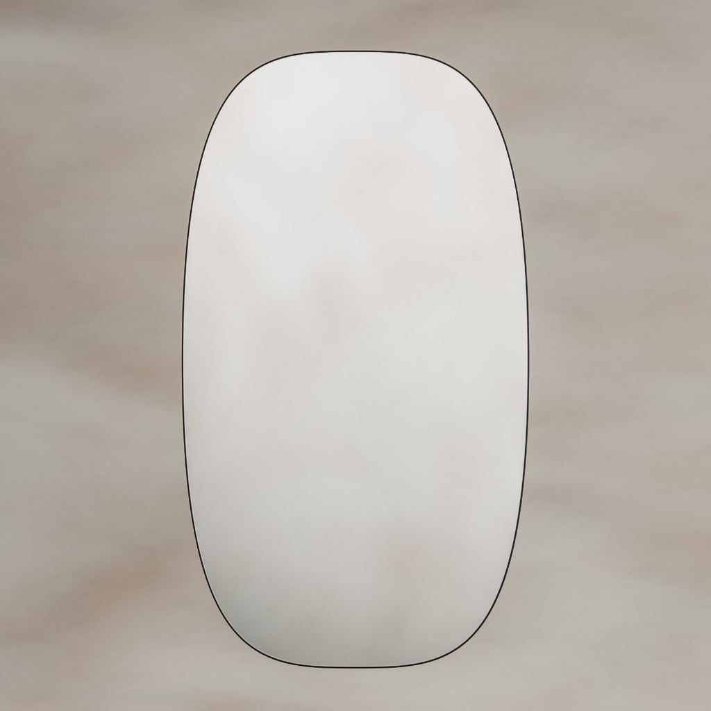 Oslo Barrel Mirror 45x80cm - Black