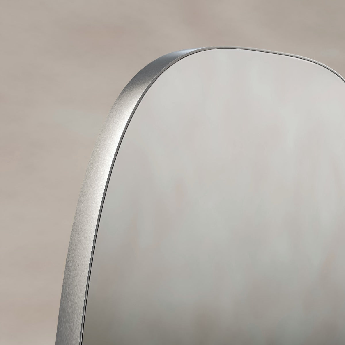 Oslo Barrel Mirror 45x80cm - Brushed Nickel