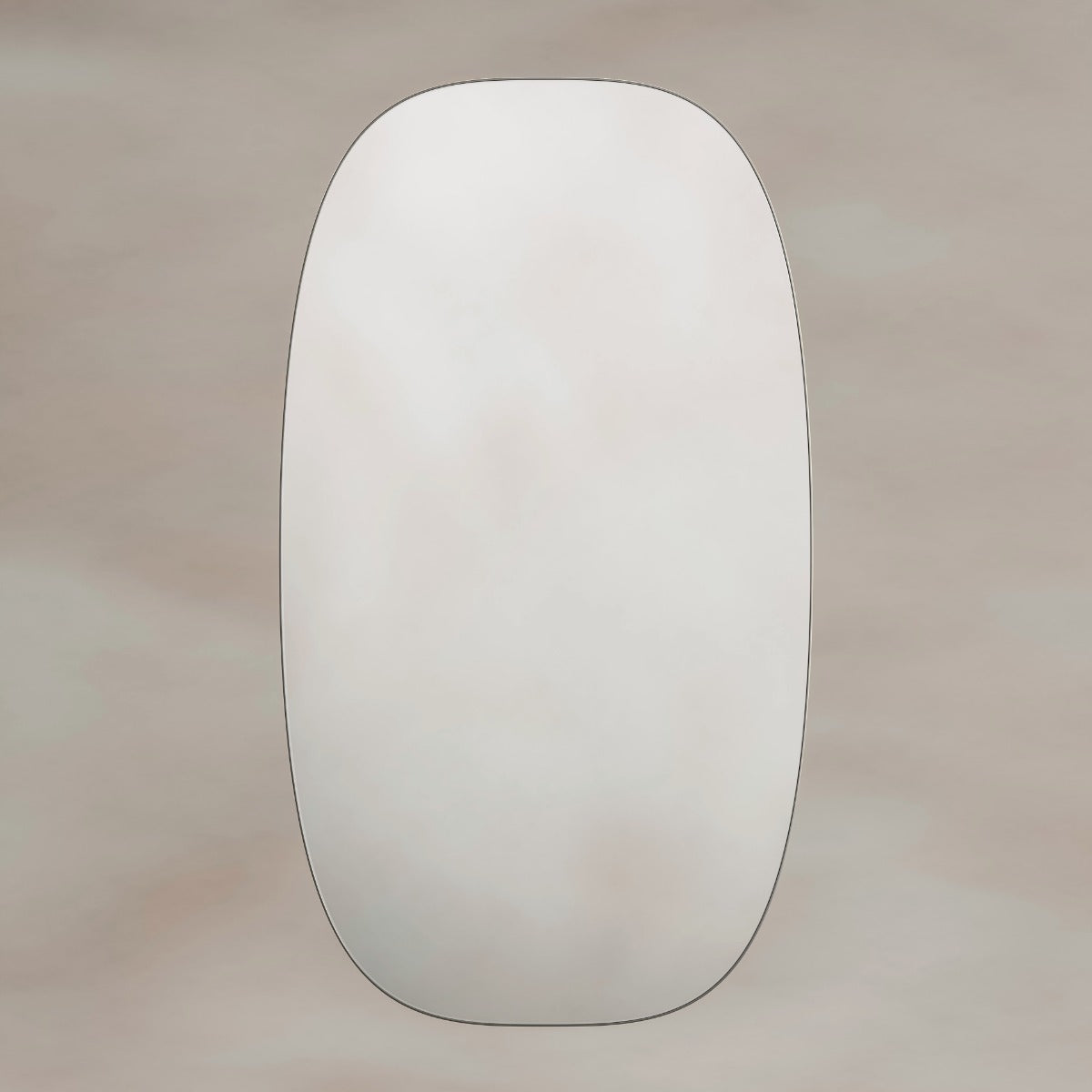 Oslo Barrel Mirror 45x80cm - Brushed Nickel