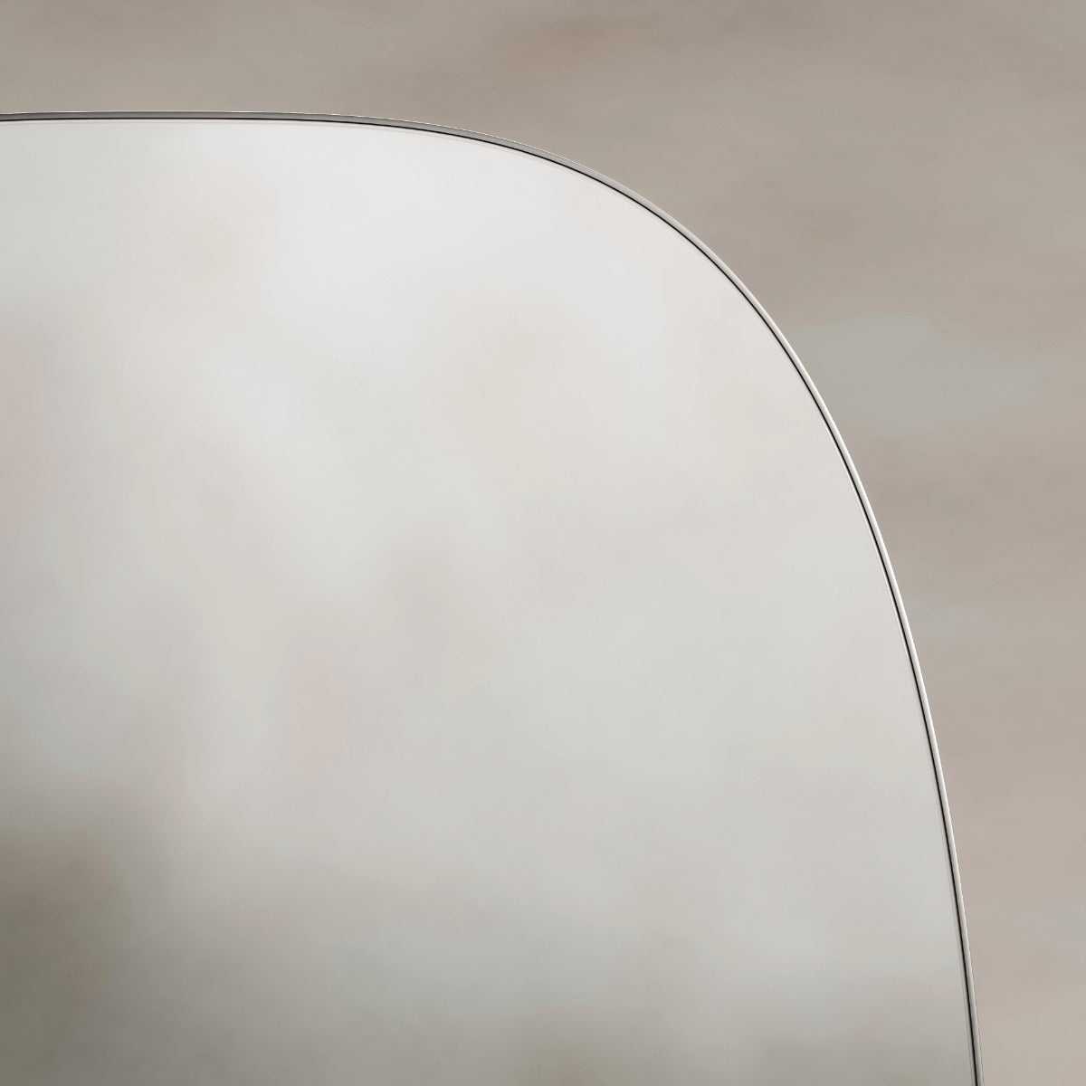Oslo Barrel Mirror 45x80cm - Brushed Nickel