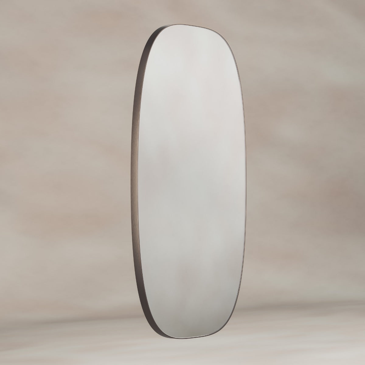 Oslo Barrel Mirror 45x80cm - Brushed Bronze