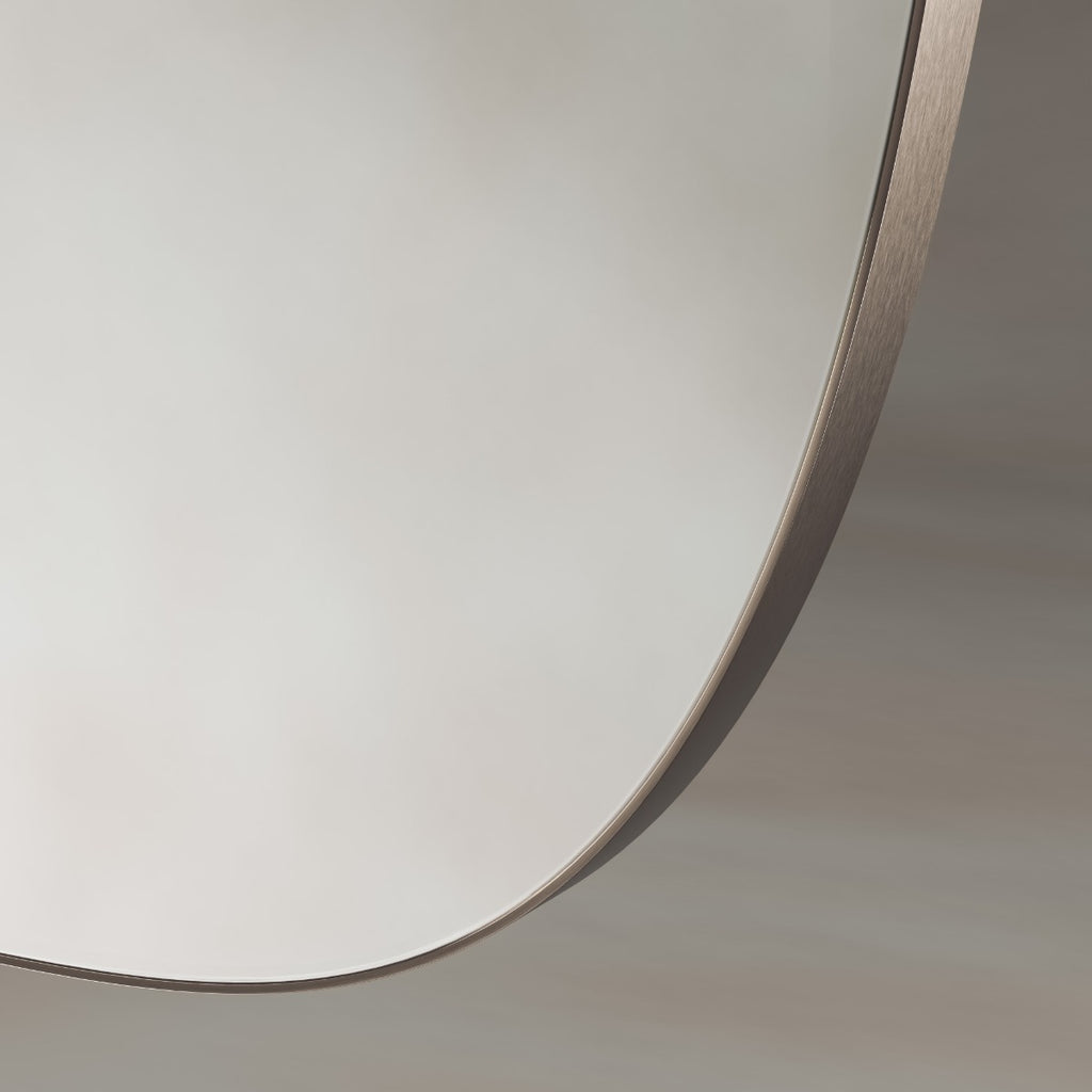 Oslo Barrel Mirror 45x80cm - Brushed Bronze