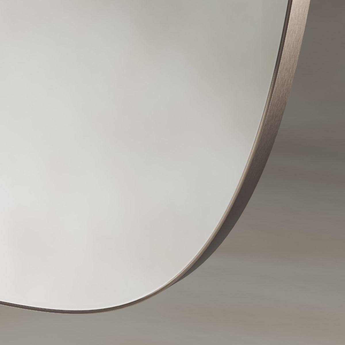 Oslo Barrel Mirror 45x80cm - Brushed Bronze
