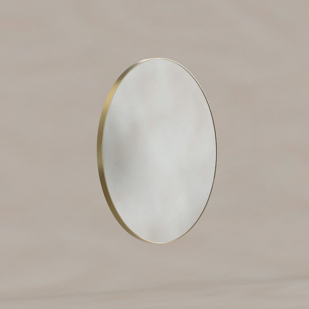 Oslo Round Mirror 60cm Brushed Brass