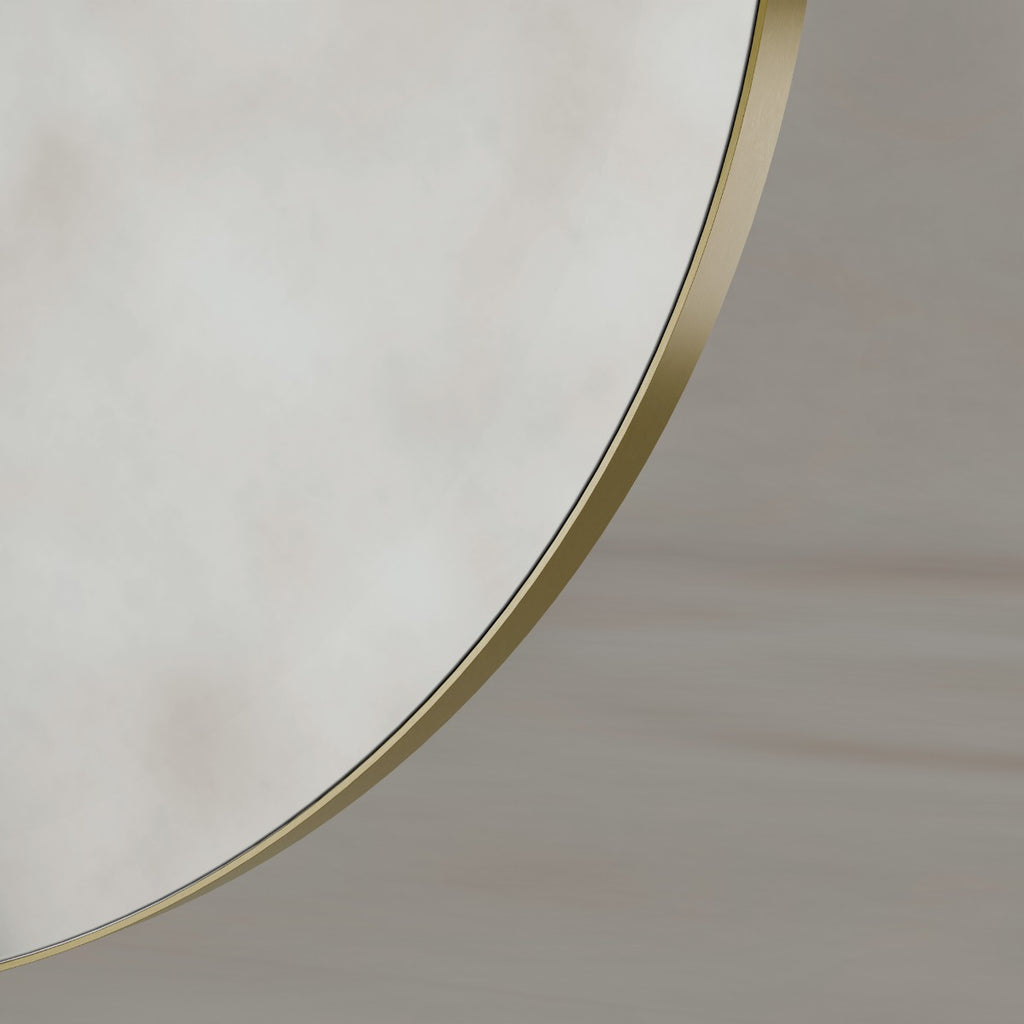 Oslo Round Mirror 60cm Brushed Brass