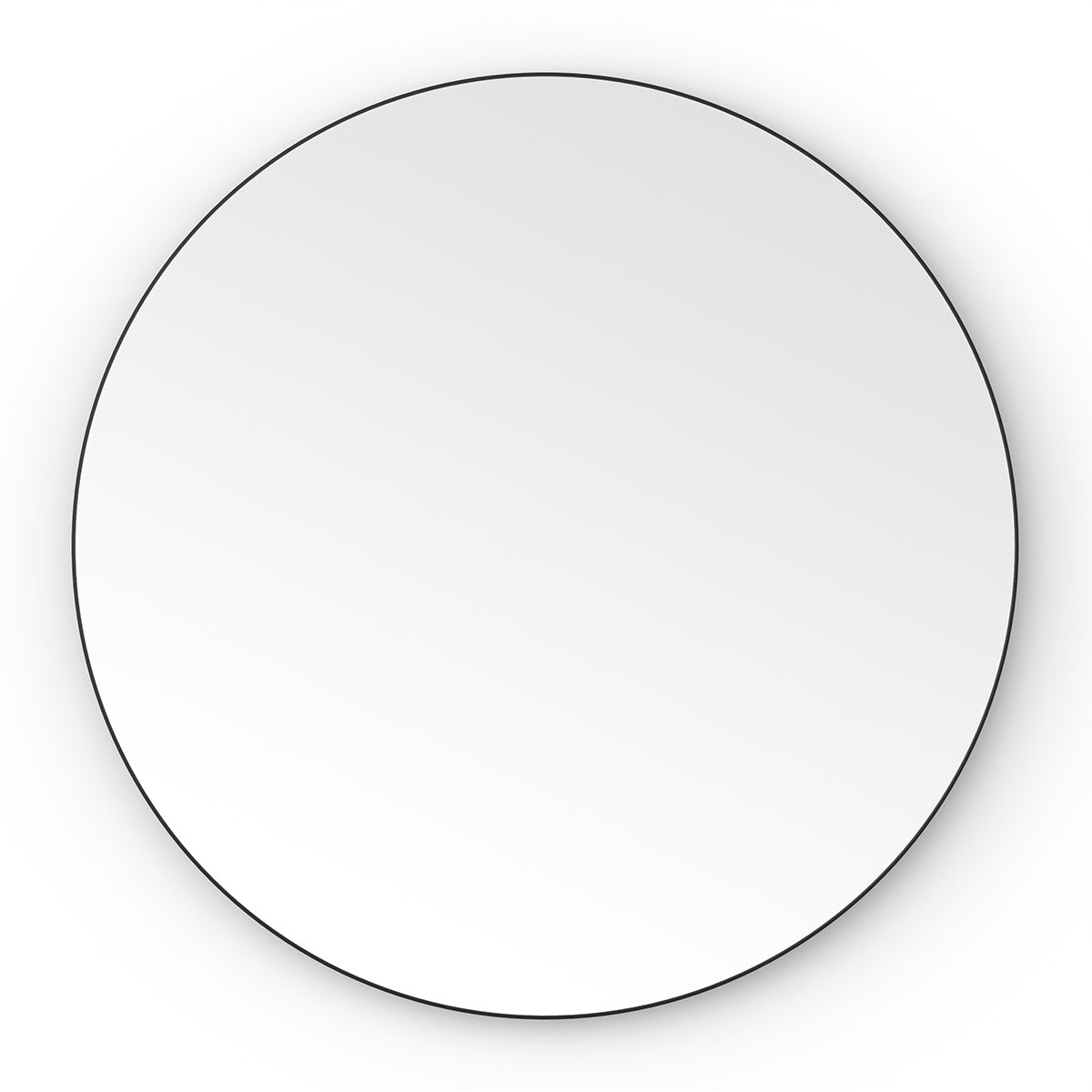 Oslo Round Mirror 60cm Black