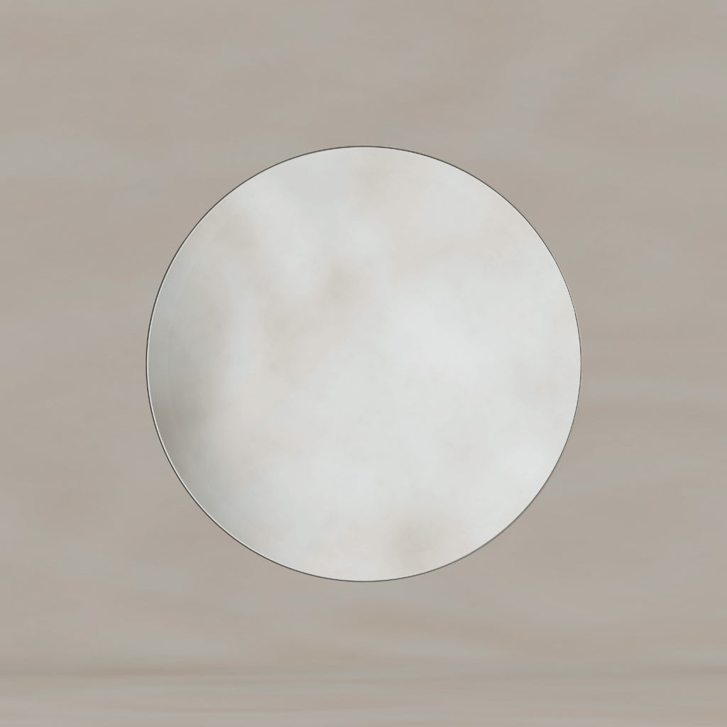Oslo Round Mirror 60cm Brushed Nickel