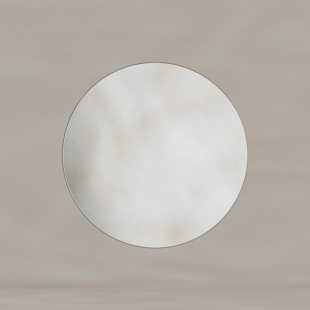 Oslo Round Mirror 60cm Brushed Nickel
