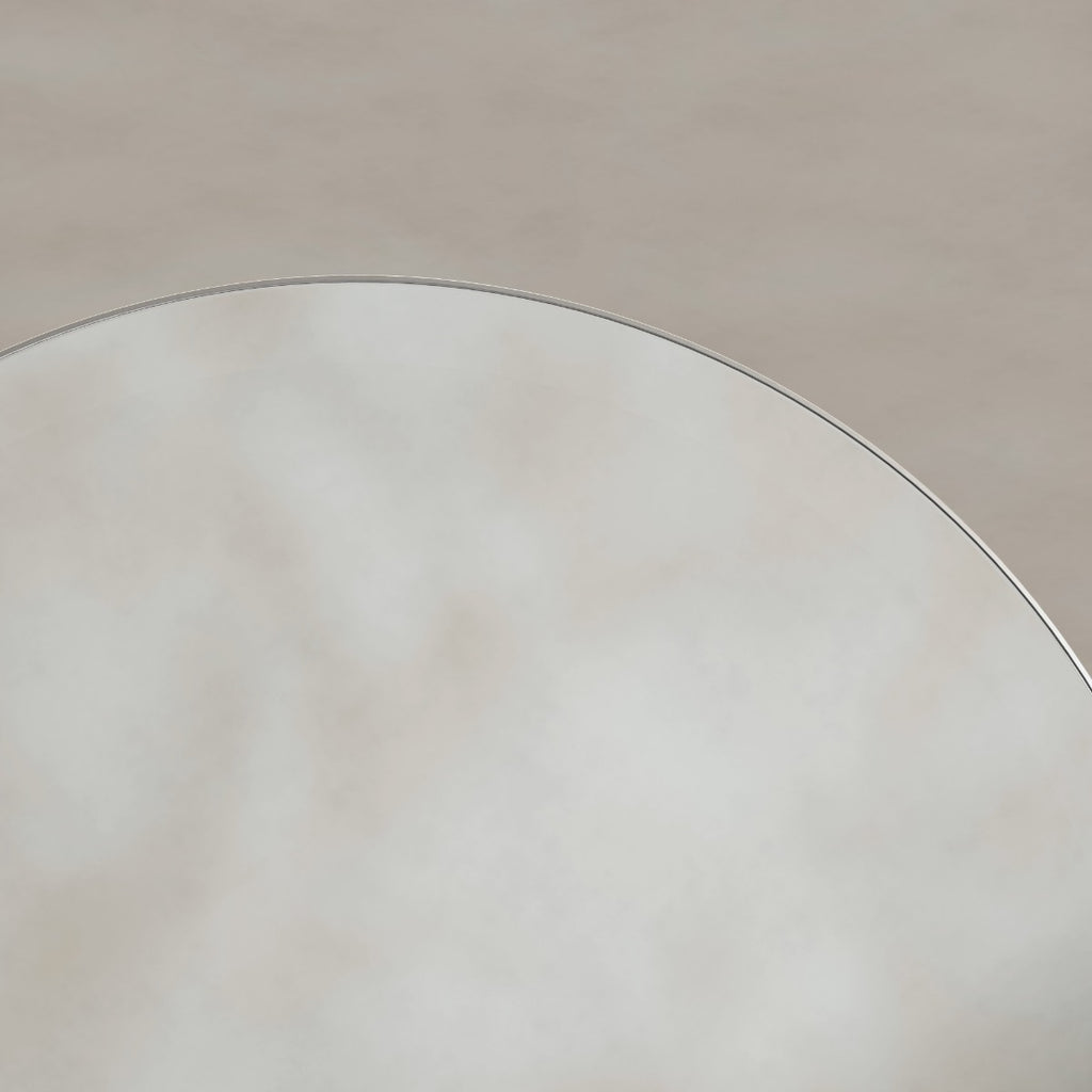 Oslo Round Mirror 60cm Brushed Nickel