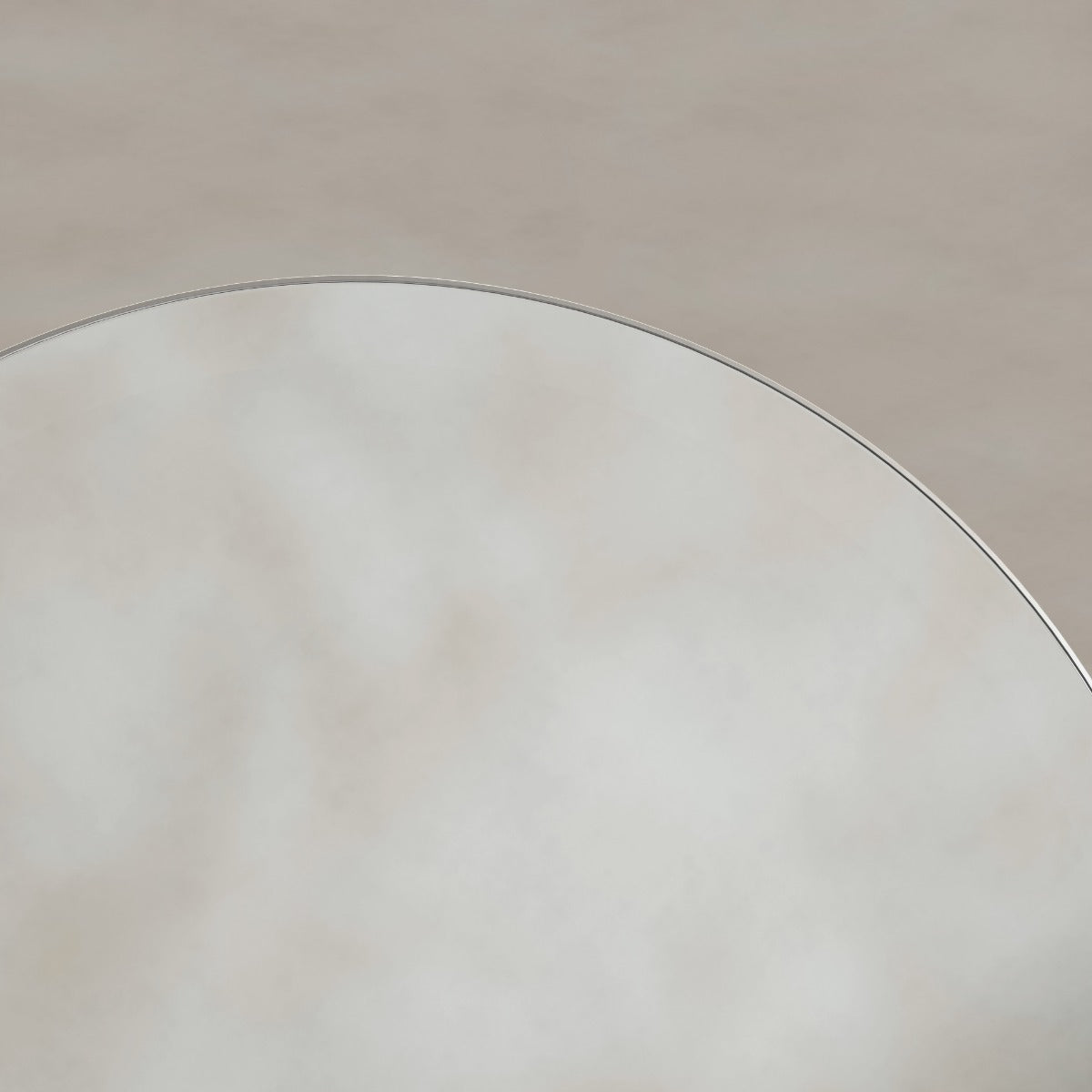 Oslo Round Mirror 60cm Brushed Nickel