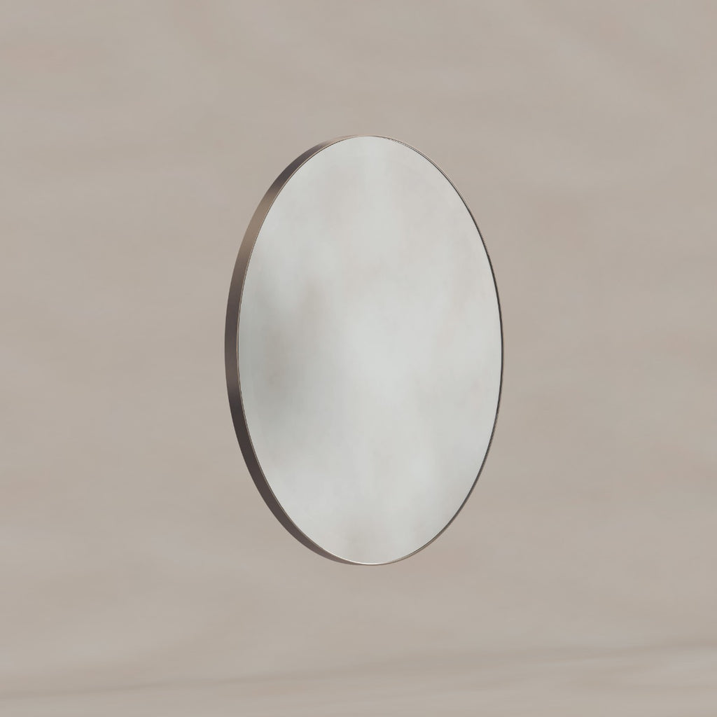 Oslo Round Mirror 60cm Brushed Bronze