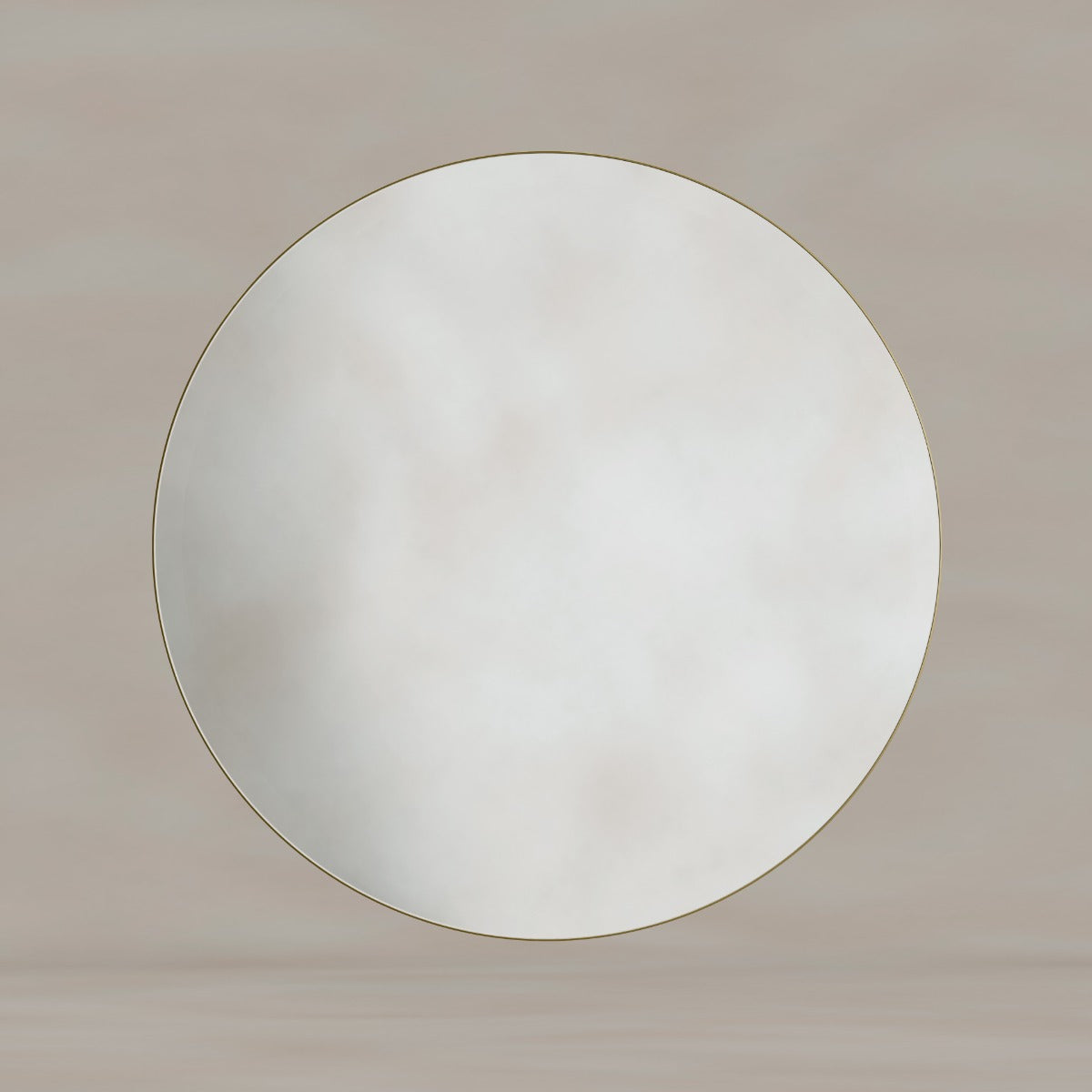 Oslo Round Mirror 80cm Brushed Brass