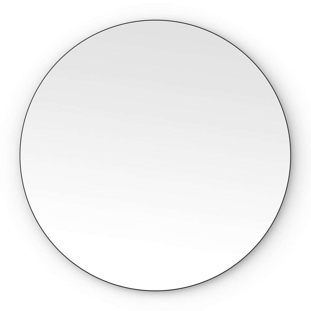 Oslo Round Mirror 80cm Black