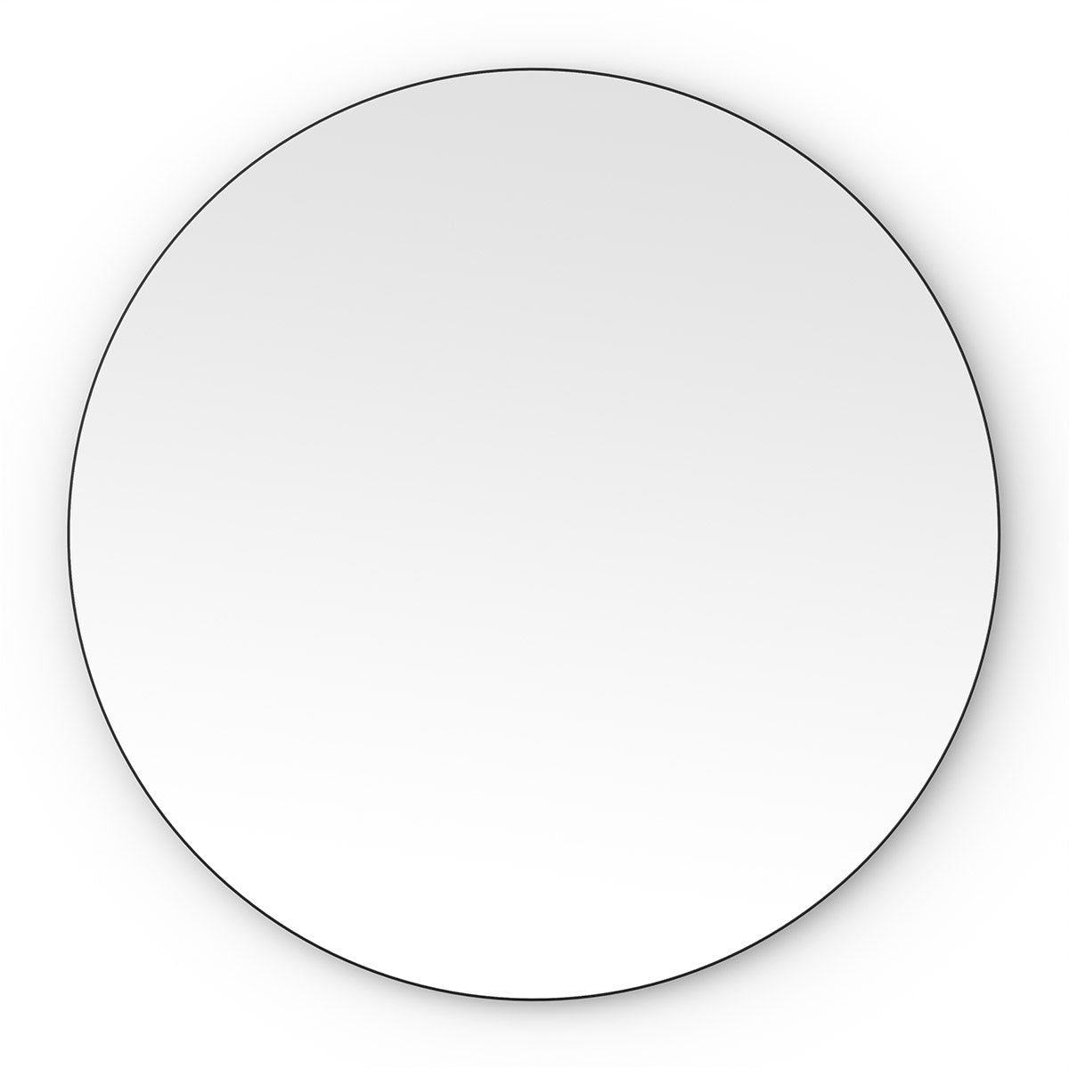 Oslo Round Mirror 80cm Black