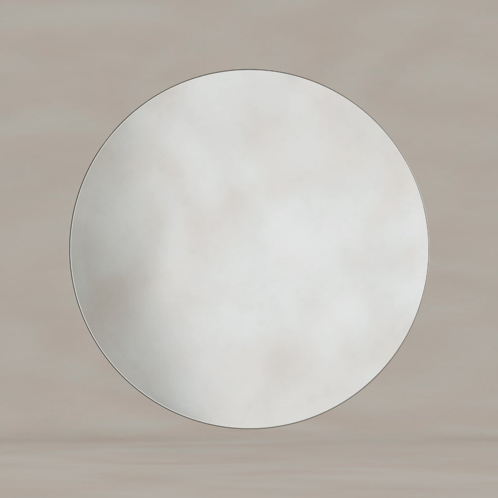 Oslo Round Mirror 80cm Brushed Nickel